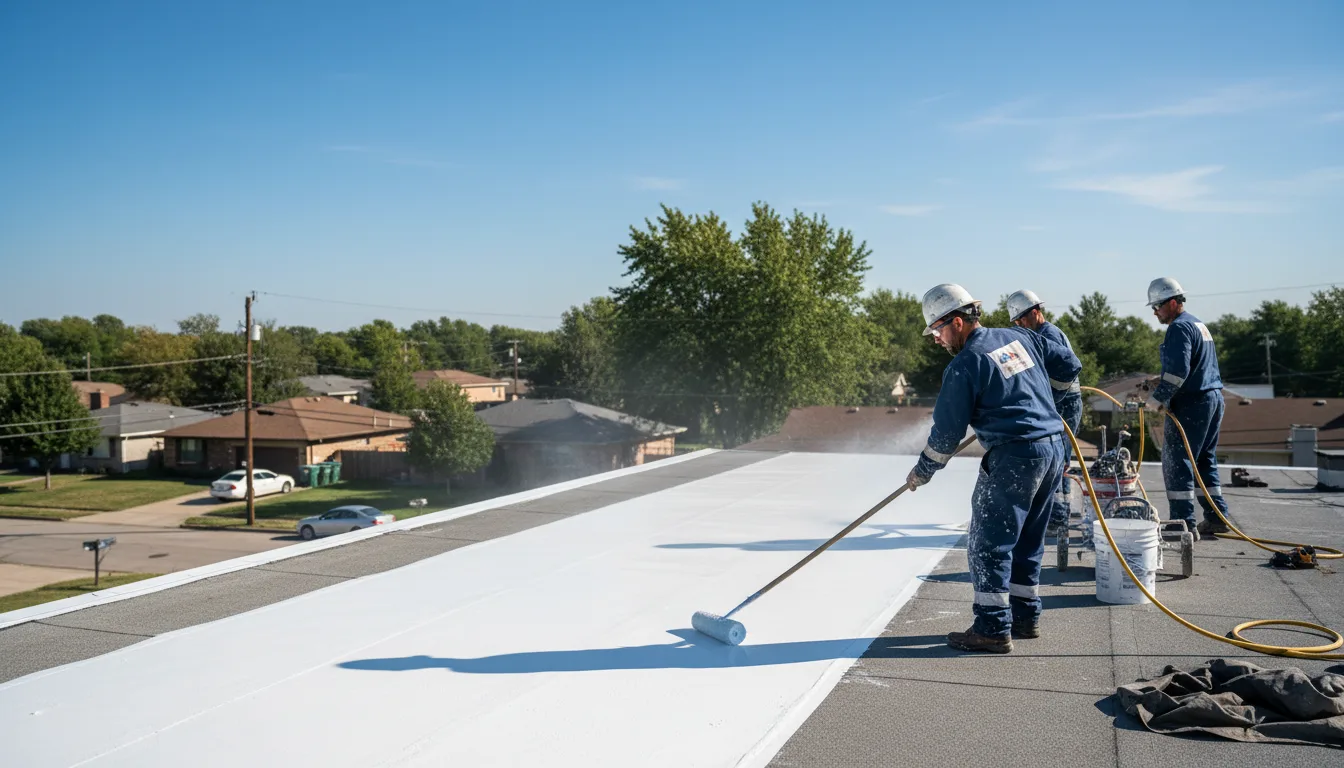 Commercial roof coating in Piercefield, NY near me